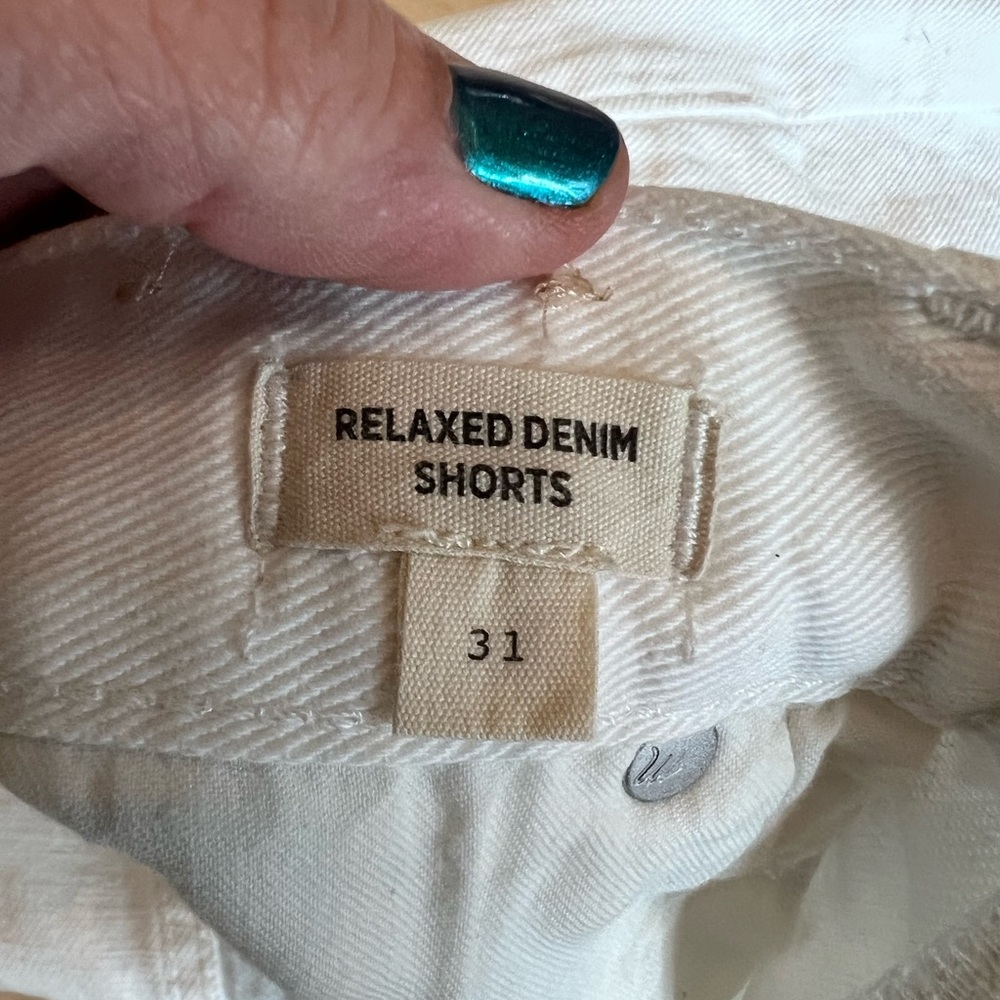 Madewell ladies relaxed denim cutoff shorts sz 31 - Picture 4 of 5